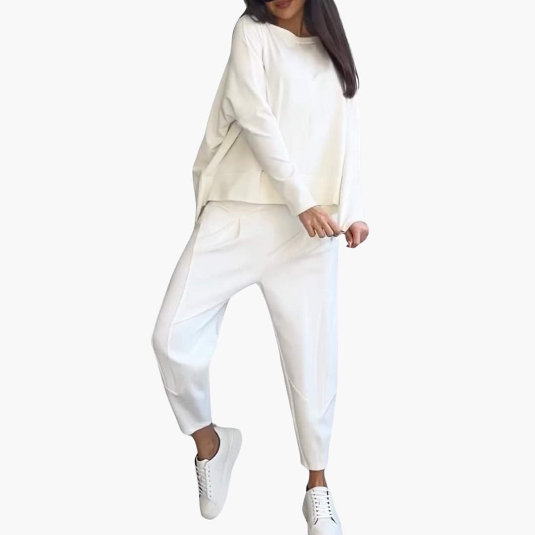 Anna™ | Completo Comodo a Due Pezzi con Scollo Tondo