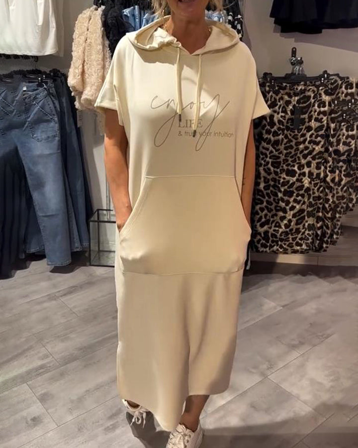 Dehlia™ | Abito Casual con Cappuccio e Coulisse