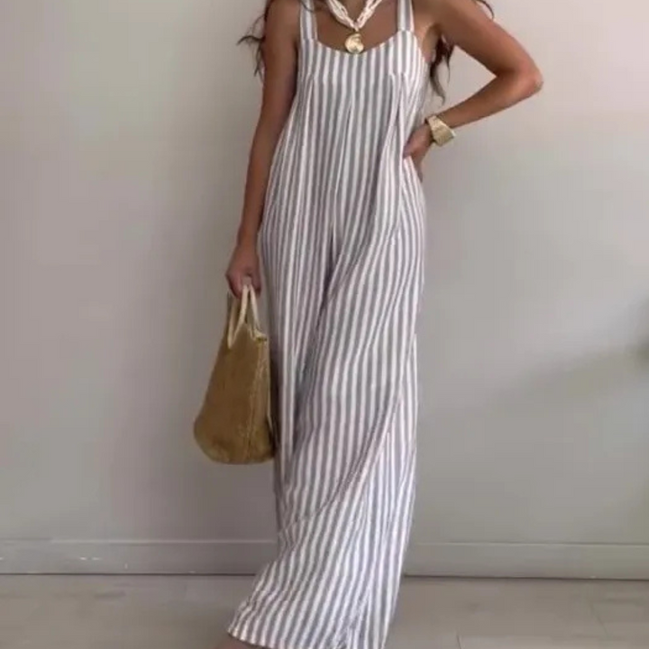 Georgina™ | Tuta Casual da Donna Ampia a Righe