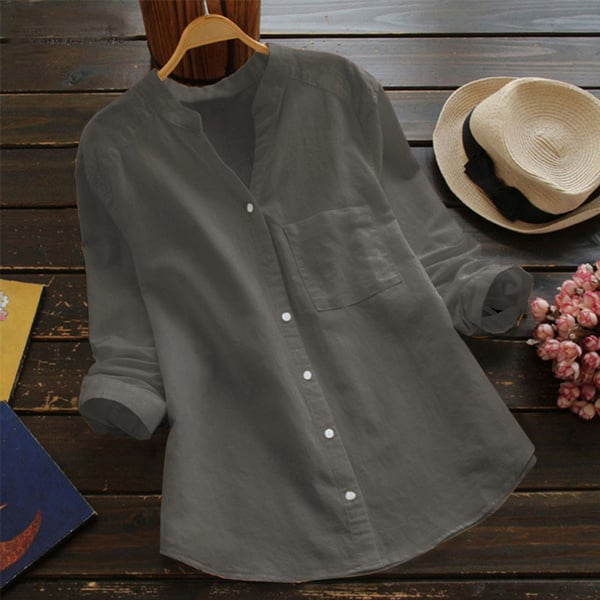 Greta™ | Elegante Camicetta Lunga in Lino
