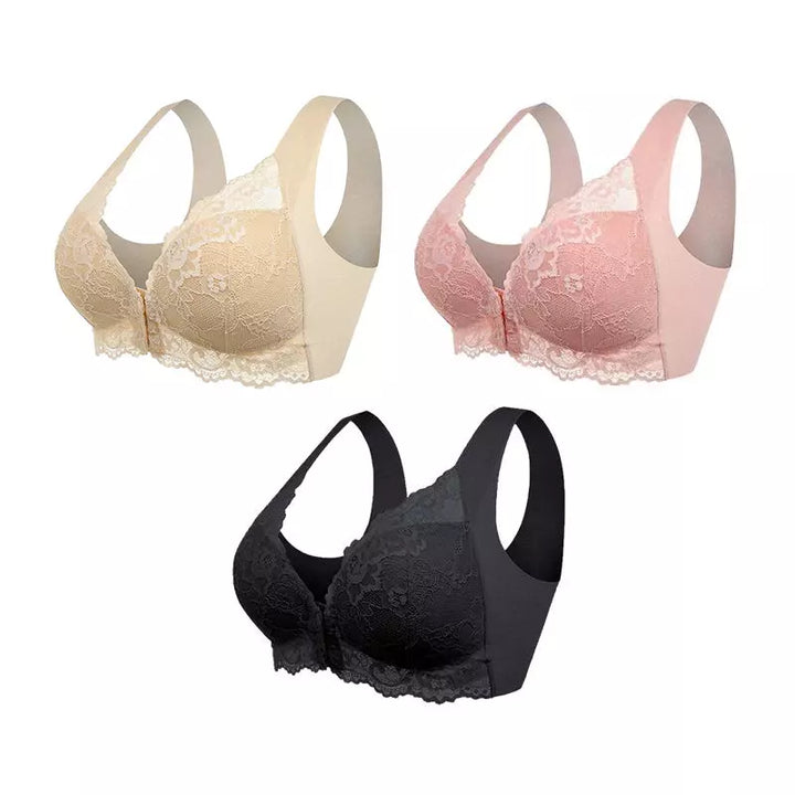 Eliza™ | Reggiseno Rinfrescante Senza Cuciture Con Chiusura Frontale (Confezione 1 Da 3 Pezzi)