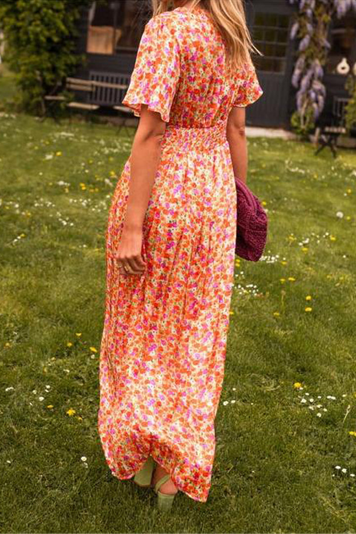 Mariella™ | Abito Lungo Floreale con Stile Romantico e Leggero