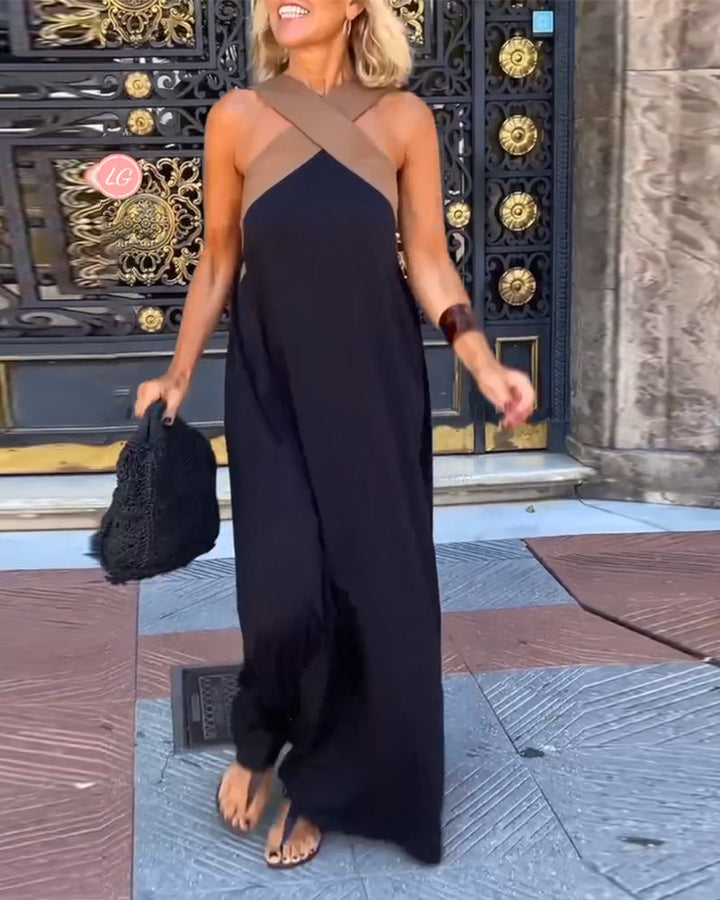 SIENNA™ | Abito Chic con Schiena Scoperta e Collo Incrociato