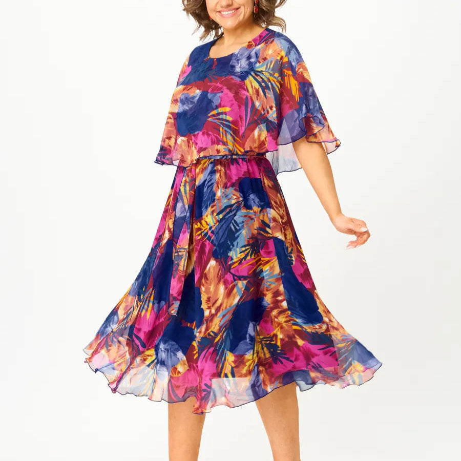 Ayala™ | Abito in Chiffon Comodo Taglie Forti