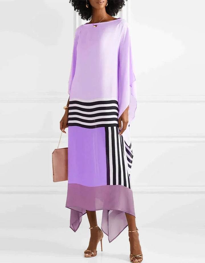 Iria | Caftano Elegante con Stampa Geometrica