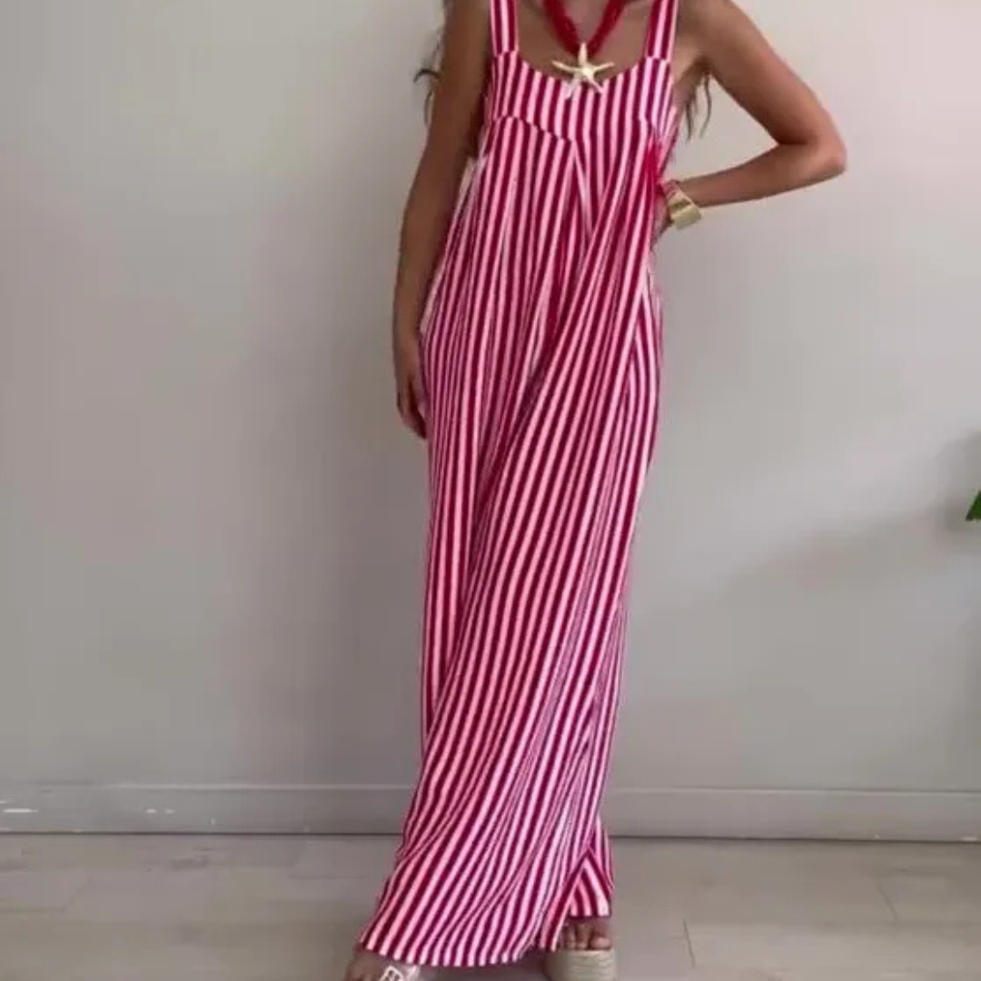 Georgina™ | Tuta Casual da Donna Ampia a Righe