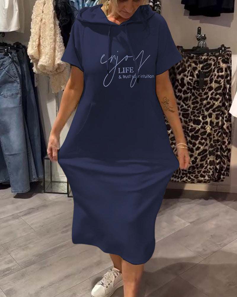 Dehlia™ | Abito Casual con Cappuccio e Coulisse