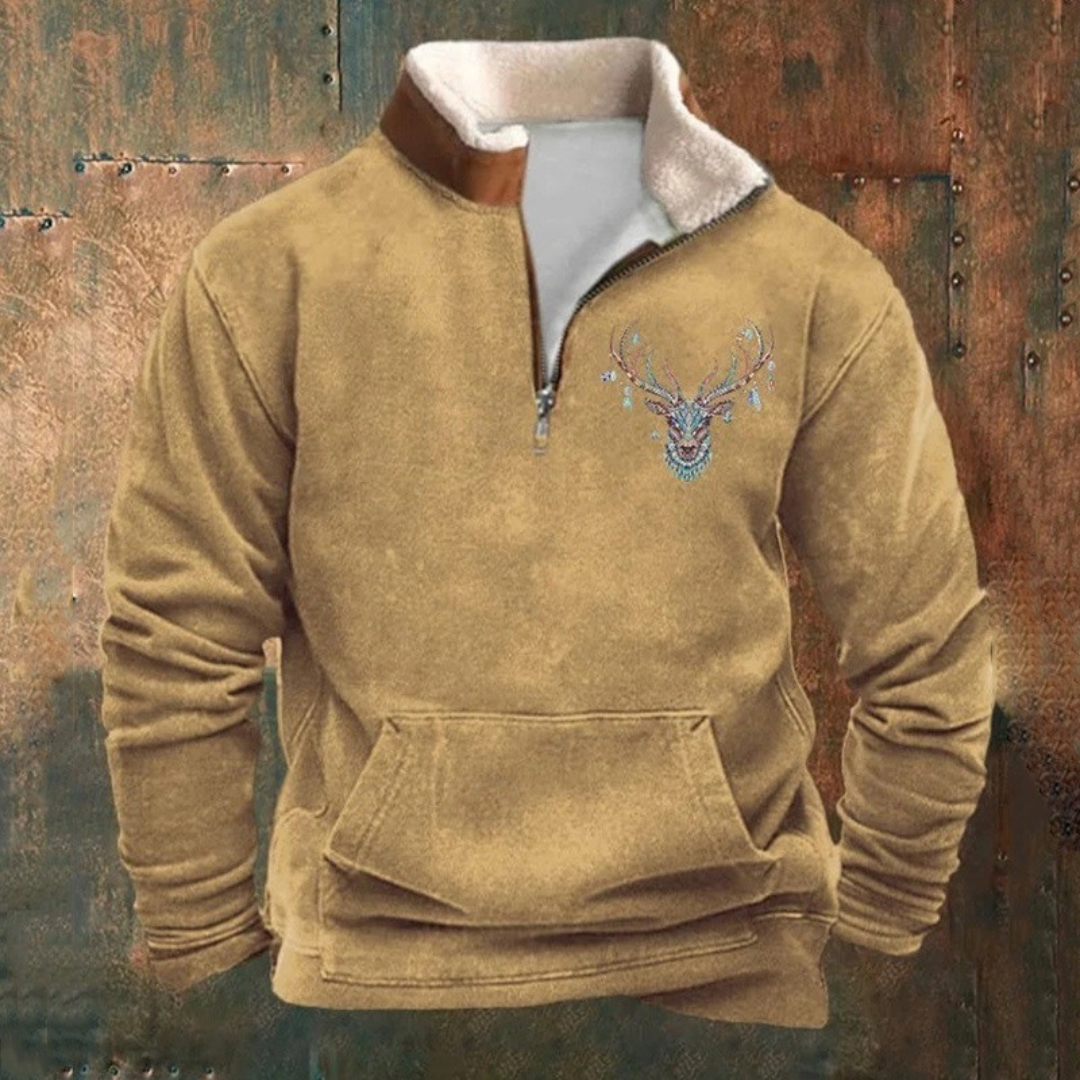 PIERRE™ | MAGLIONE A QUARTO ZIP