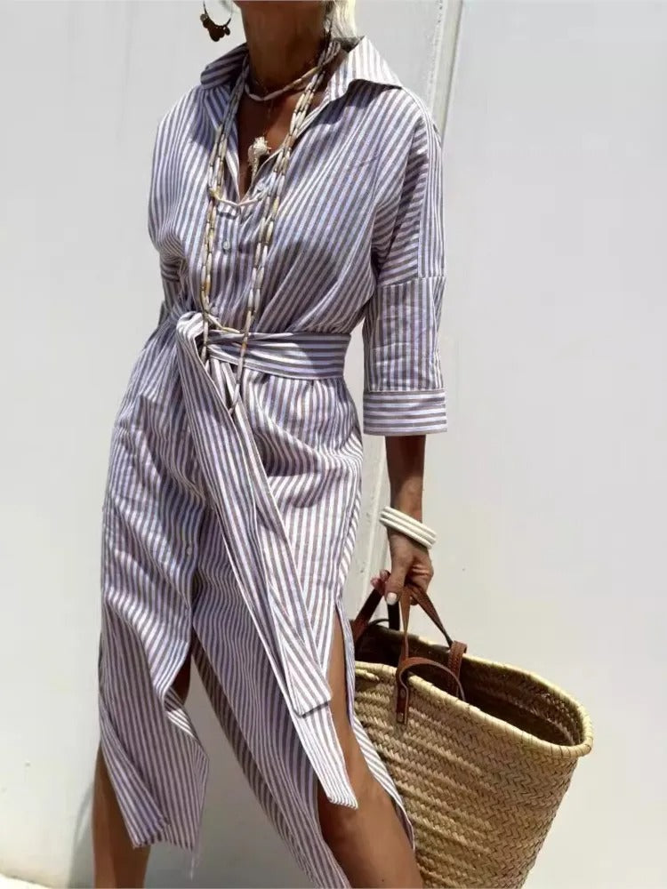 Della™ | Camicia Abito a Righe