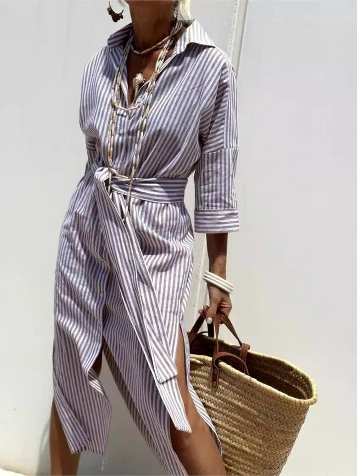 Della™ | Camicia Abito a Righe
