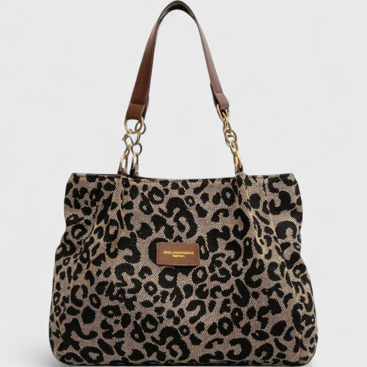 Valérie™ | Borsa Grande Con Elegante Stampa Leopardata