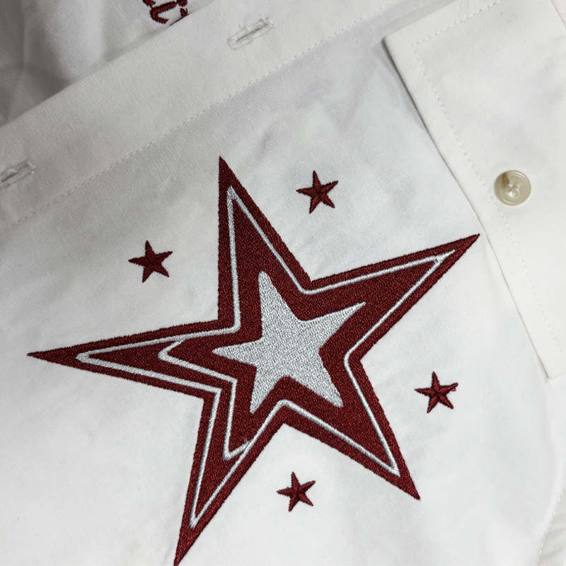 Camicia senza maniche ricamata in stile cowboy western da uomo