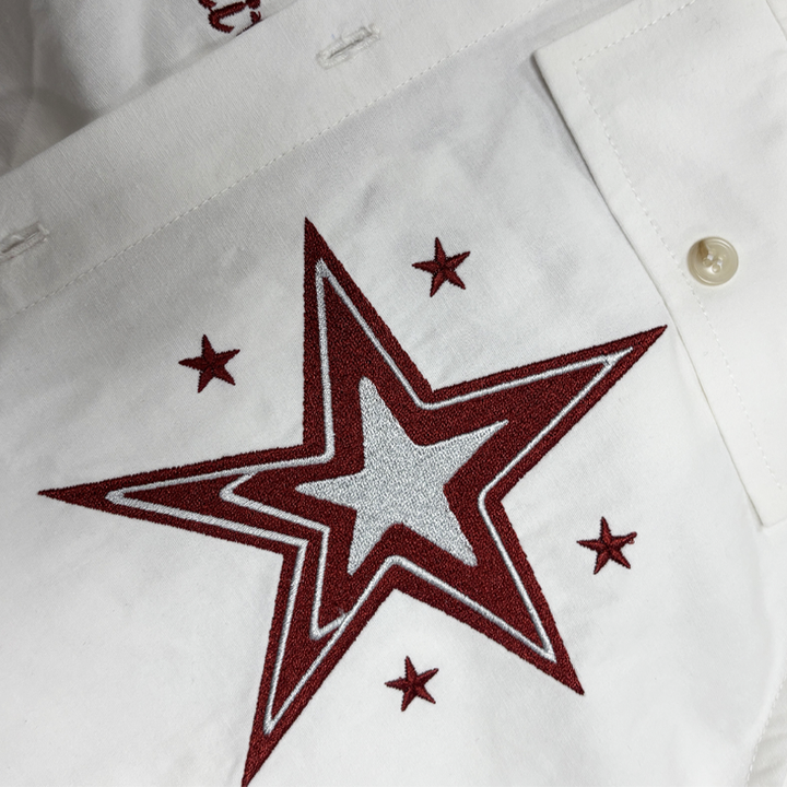 Camicia senza maniche ricamata in stile cowboy western da uomo