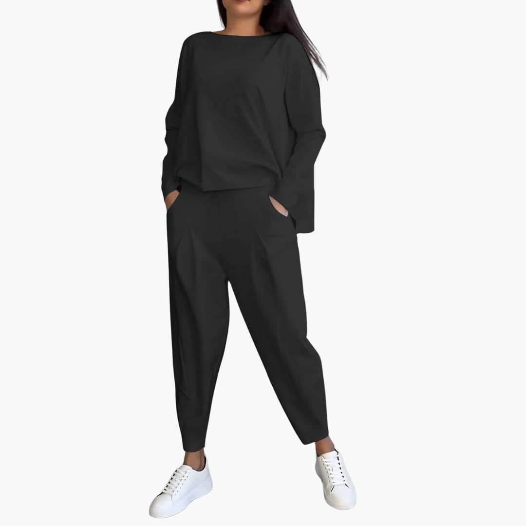Anna™ | Completo Comodo a Due Pezzi con Scollo Tondo
