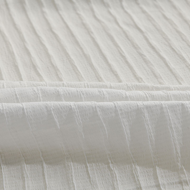 Camicia a maniche lunghe con colletto a revers e righe in tinta unita da uomo