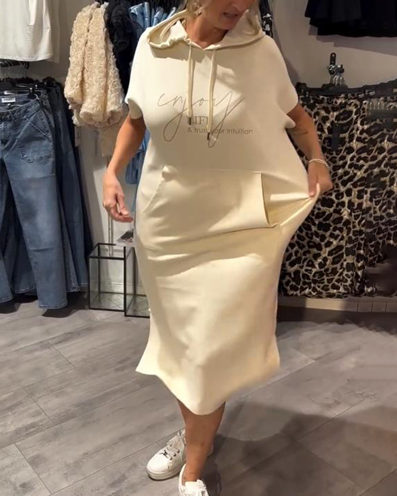 Dehlia™ | Abito Casual con Cappuccio e Coulisse