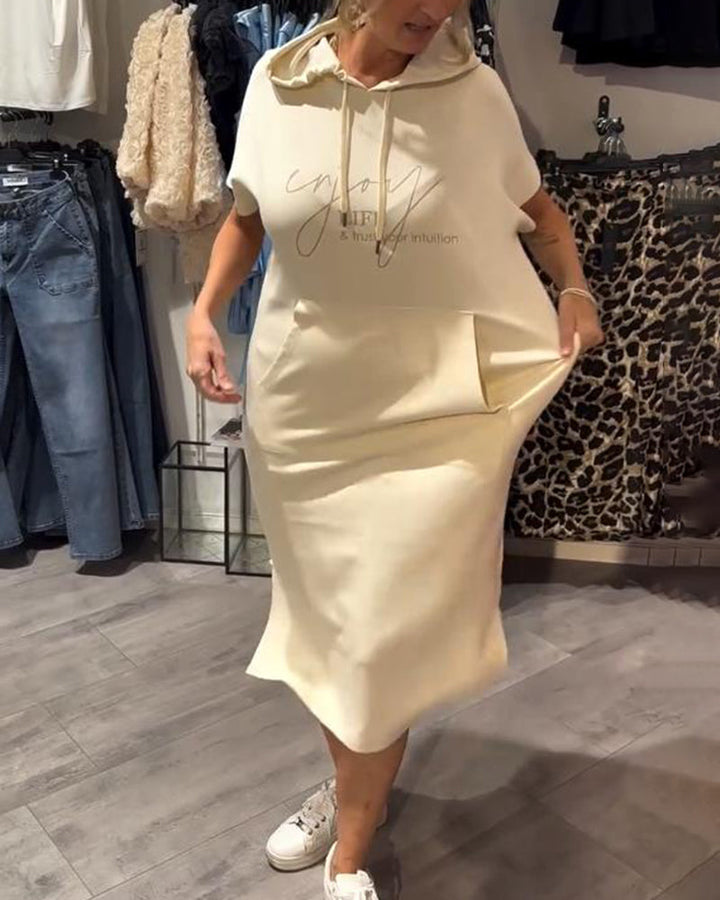 Dehlia™ | Abito Casual con Cappuccio e Coulisse