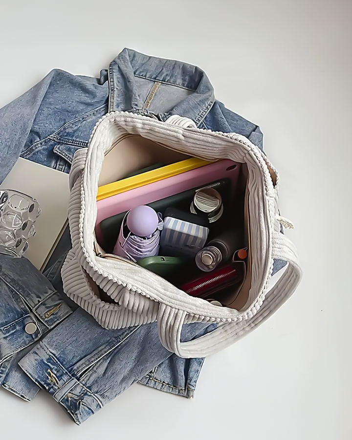 Tilda™ | Borsa a Tracolla a Coste con Dettaglio con Coulisse