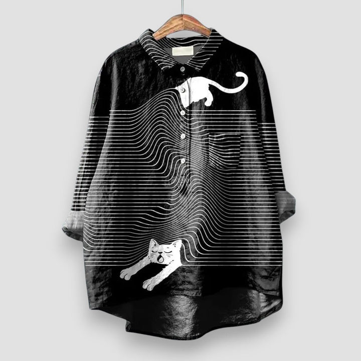 CAMILLA™ | Elegante Camicia Femminile con Stampa Artistica