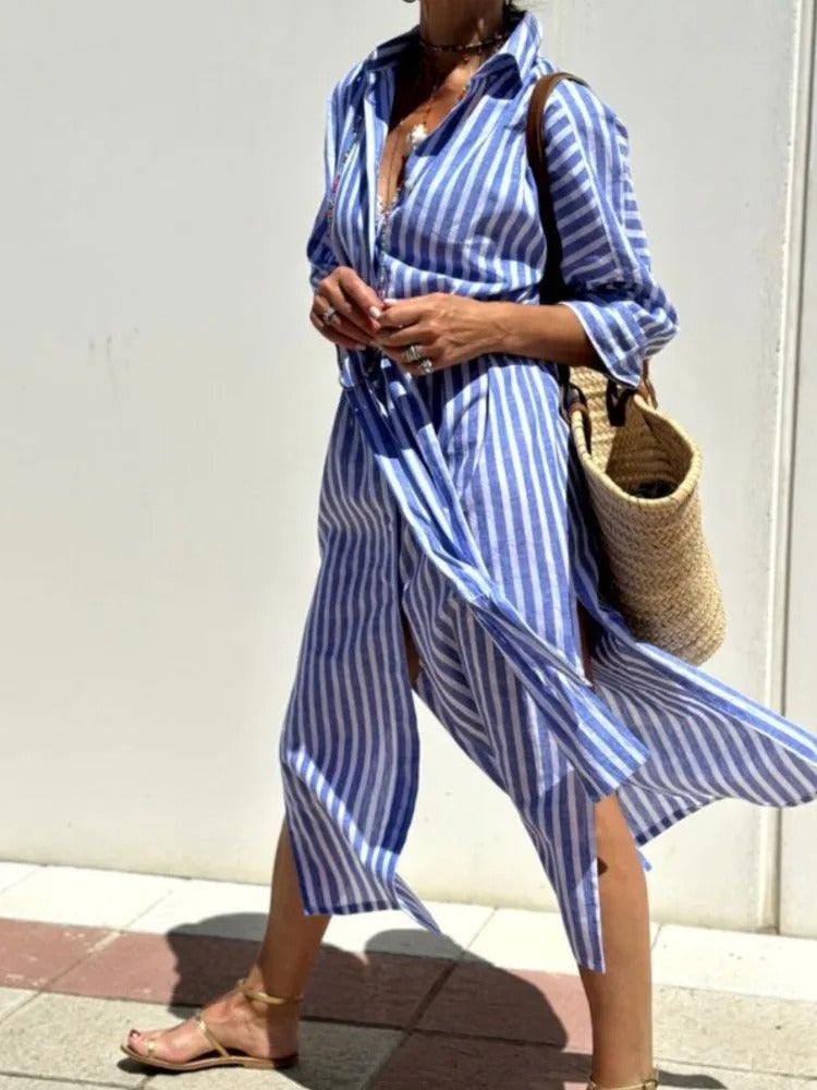 Della™ | Camicia Abito a Righe