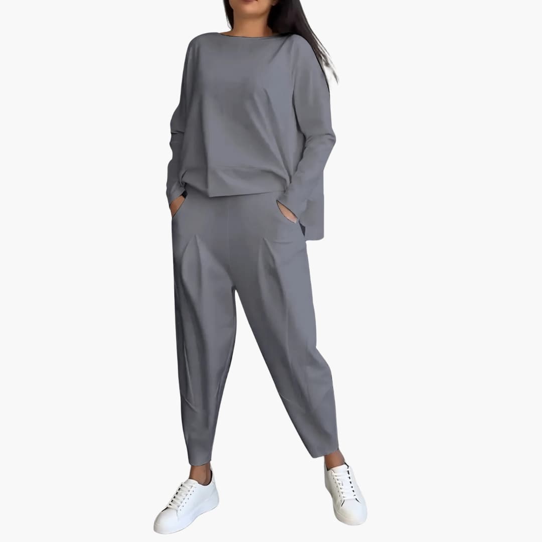 Anna™ | Completo Comodo a Due Pezzi con Scollo Tondo