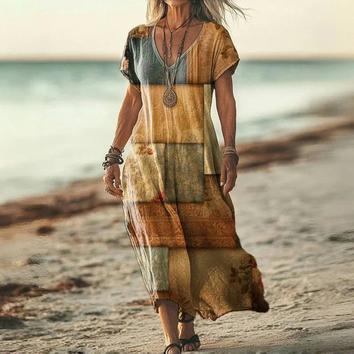 Elsie™ | Abito Lungo Maxy in Stile Batik