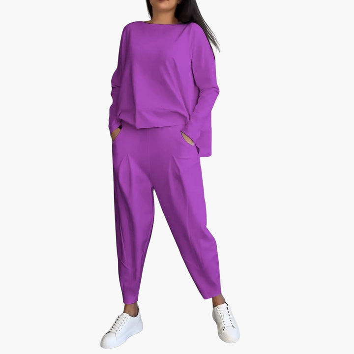 Anna™ | Completo Comodo a Due Pezzi con Scollo Tondo