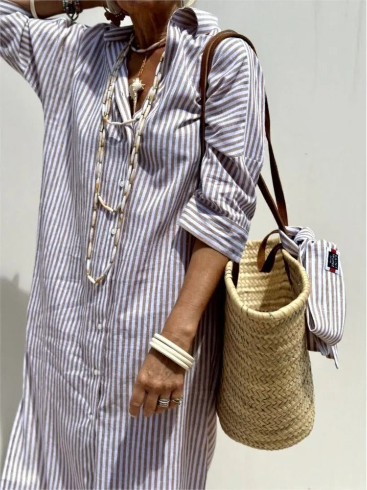 Della™ | Camicia Abito a Righe