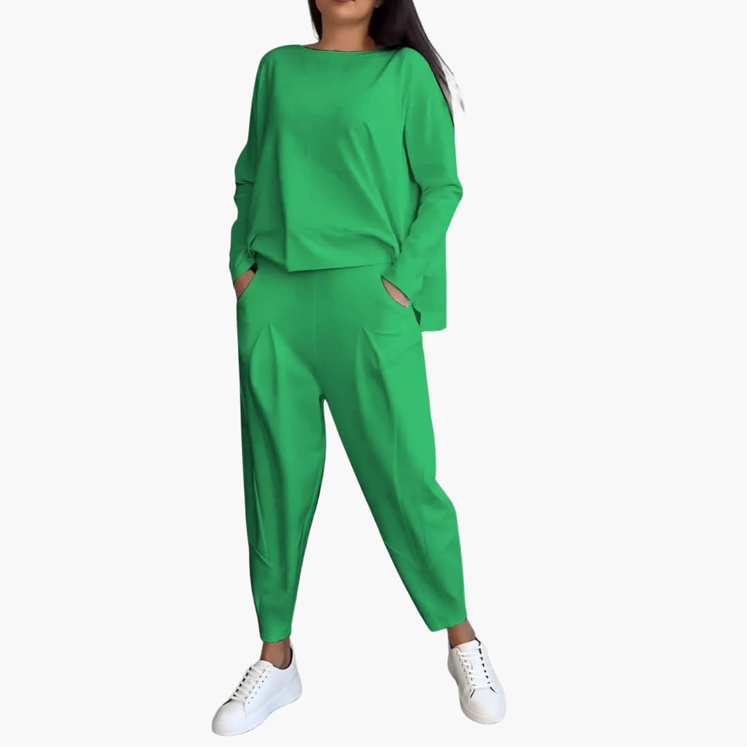 Anna™ | Completo Comodo a Due Pezzi con Scollo Tondo