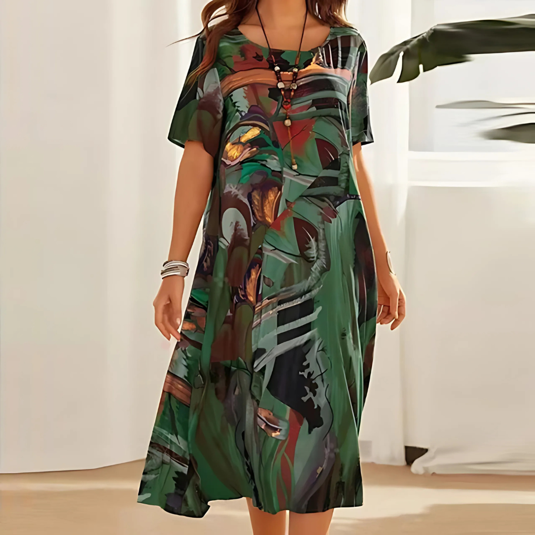 Filomena™ | Abito a Fiori Comodo