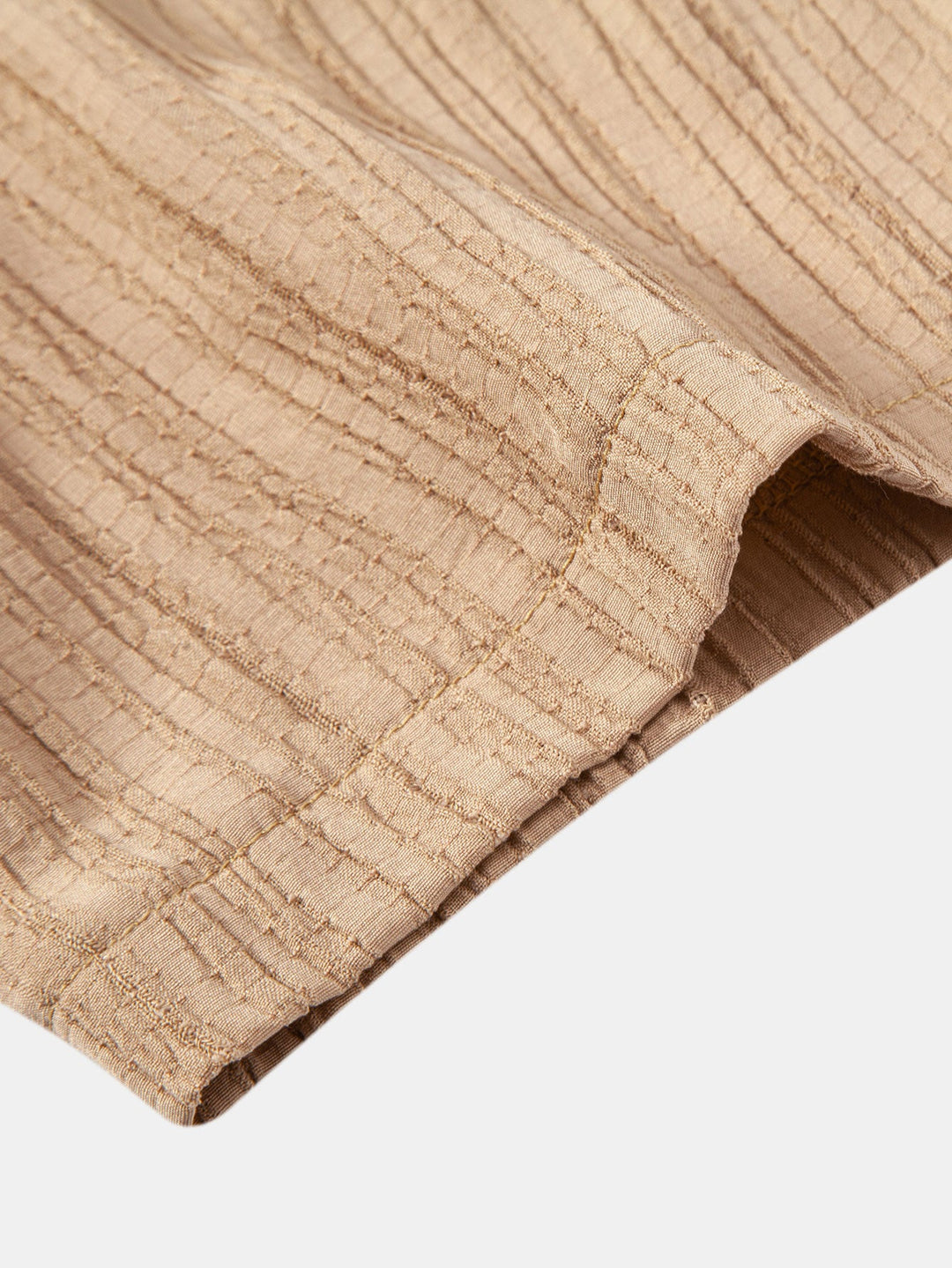 Camicia Button Up Texturizzata Stropicciata & Pantaloni Dritti in Tessuto Stropicciato