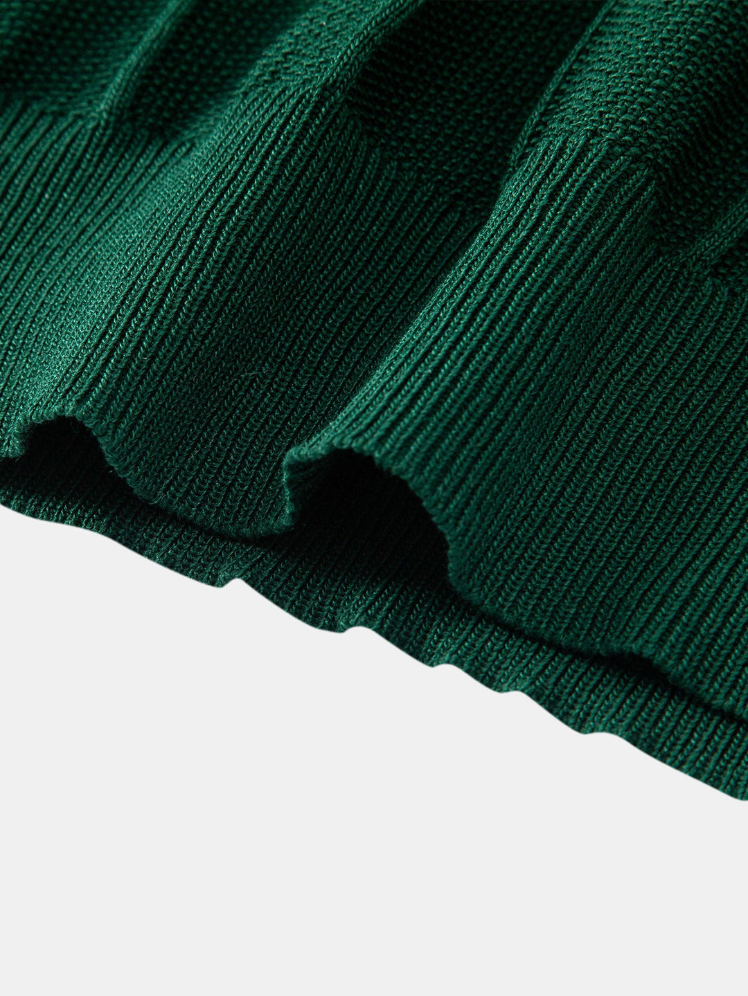 Polo Shirt in Maglia Jacquard a Strisce e Pantaloni a Gamba Dritta a Coste