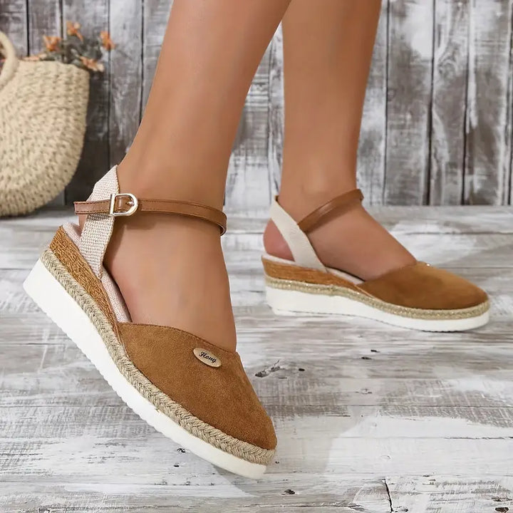 Alfonsa | Sandali Ortopedici con Plateau, Ventilati e Relax