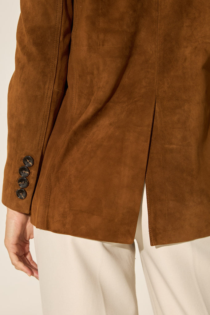 FIORENZA™ | Blazer in Camoscio Cammello