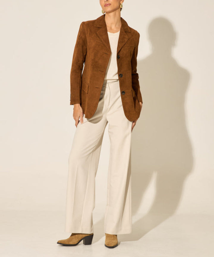 FIORENZA™ | Blazer in Camoscio Cammello