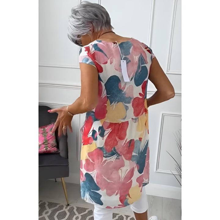Mailin™ | Leggero Abito Tunica Con Motivi Floreali
