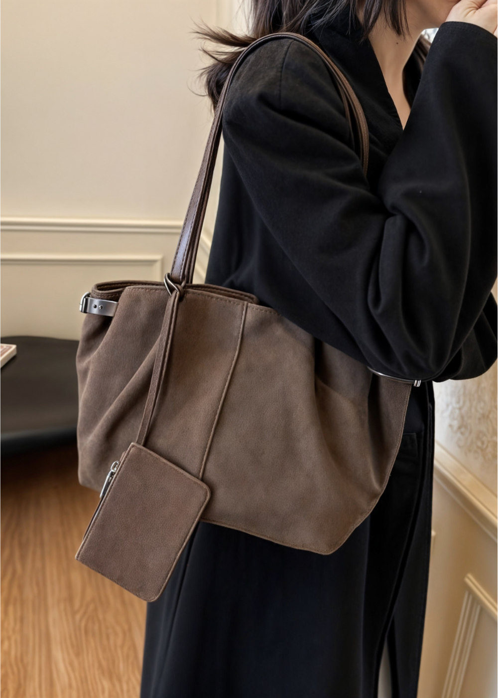 Arden™ | Borsa in Pelle Scamosciata BB