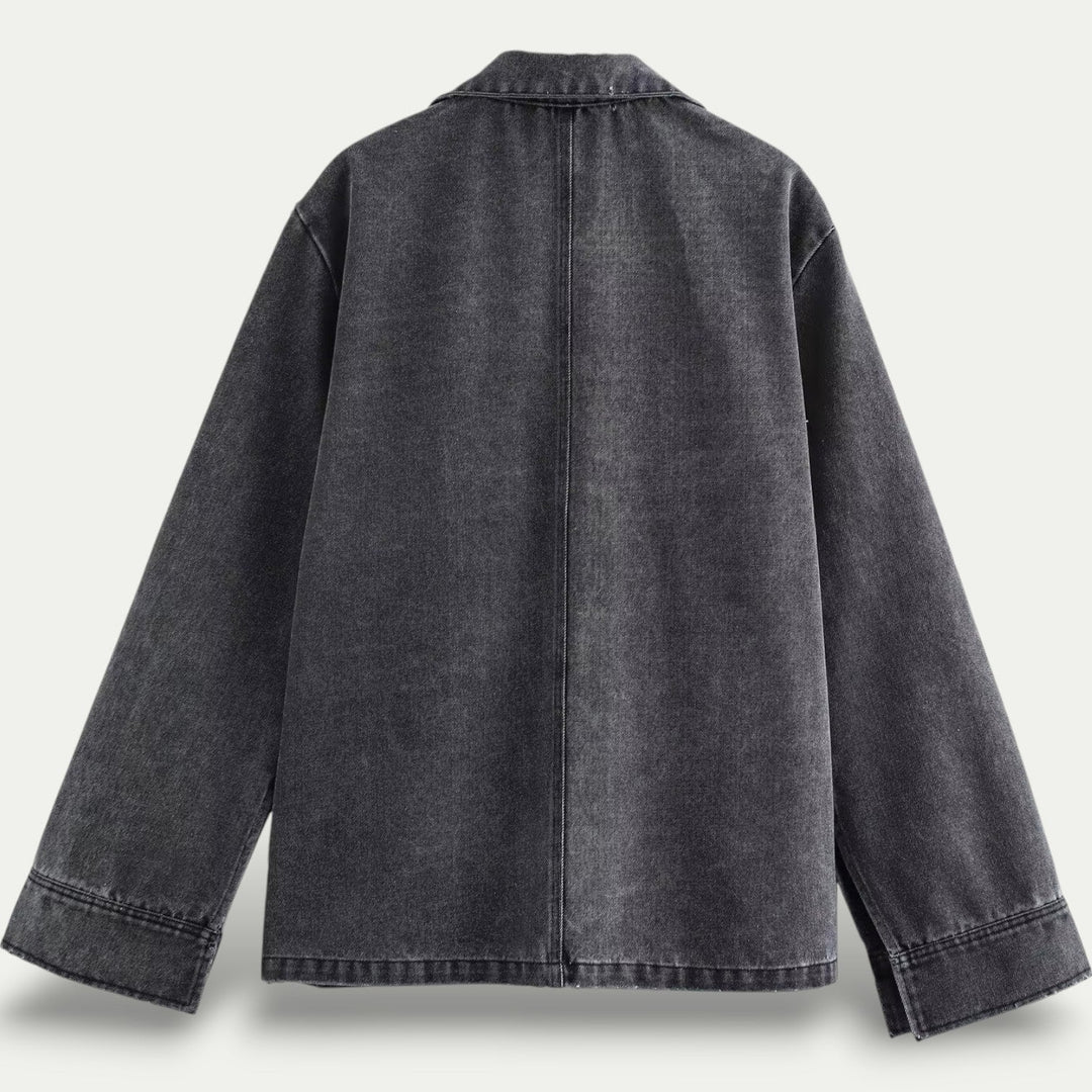 Jasmine™ | Set Due Pezzi in Denim a Vita Alta per Donne