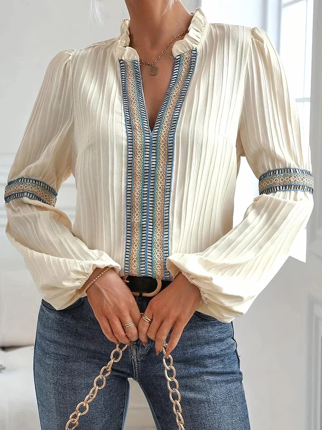Cora™ | Blusa in Pizzo