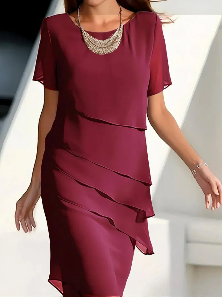Juna™ | Abito Midi in Chiffon