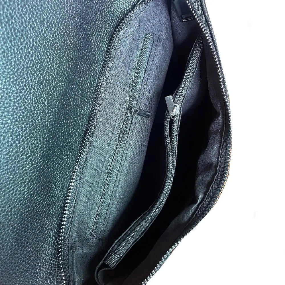 Borsa di Lusso Celeste con Embossing Crocodile