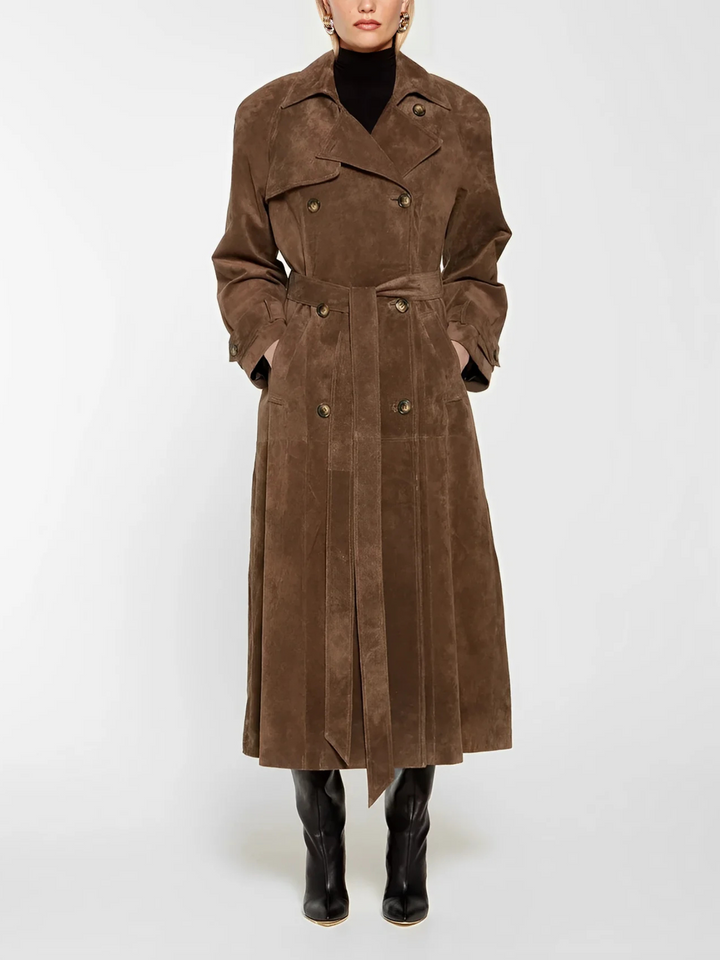 Harlow™ | Cappotto Trench in Suede