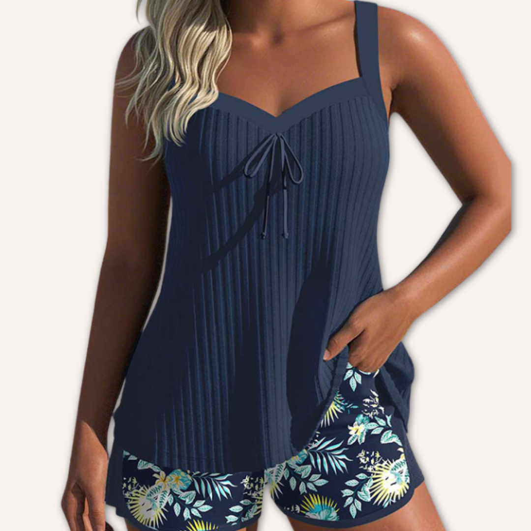 Clara™ | Completo Tankini a Fantasia Floreale