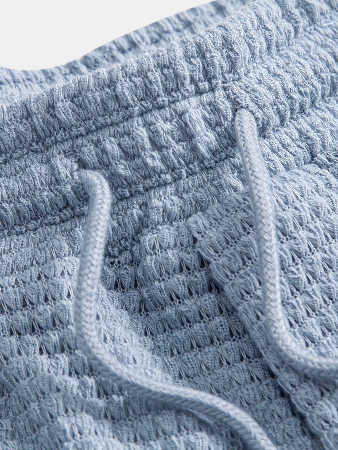 Camicia e Pantaloni Corti Cubani con Texture a Waffle