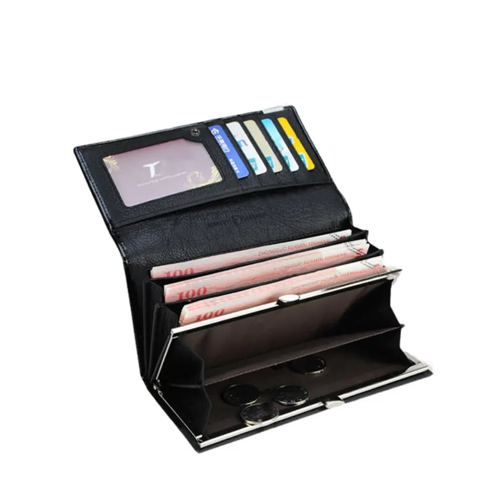 Portafoglio RFID Elegante in Pelle Con Embossing Crocodile