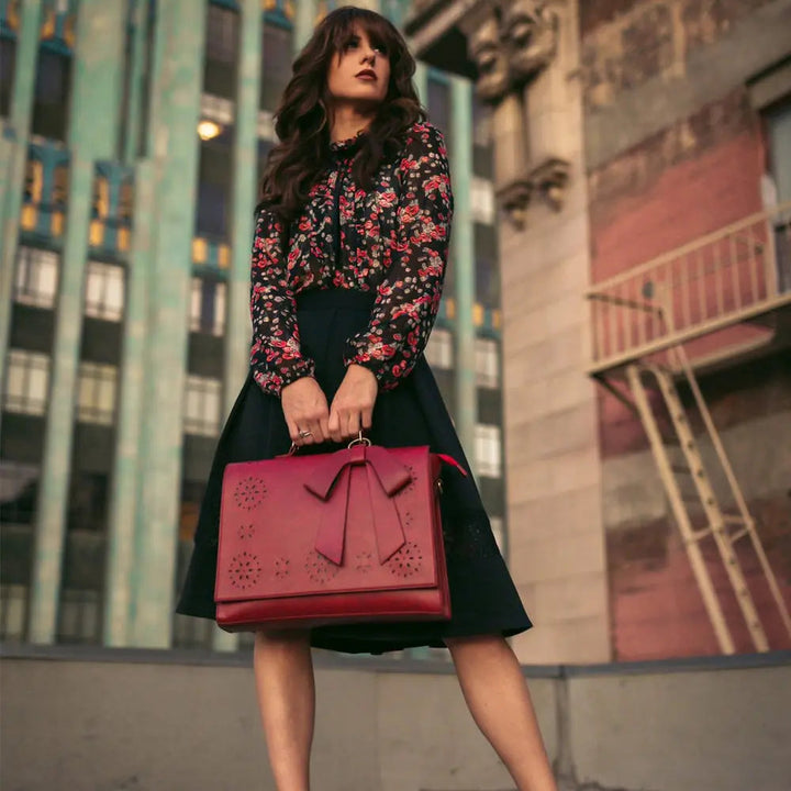 Borsa a Tracolla Elegante di Grace con Fiocco