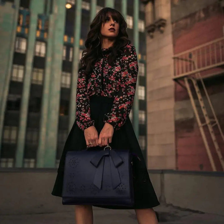 Borsa a Tracolla Elegante di Grace con Fiocco