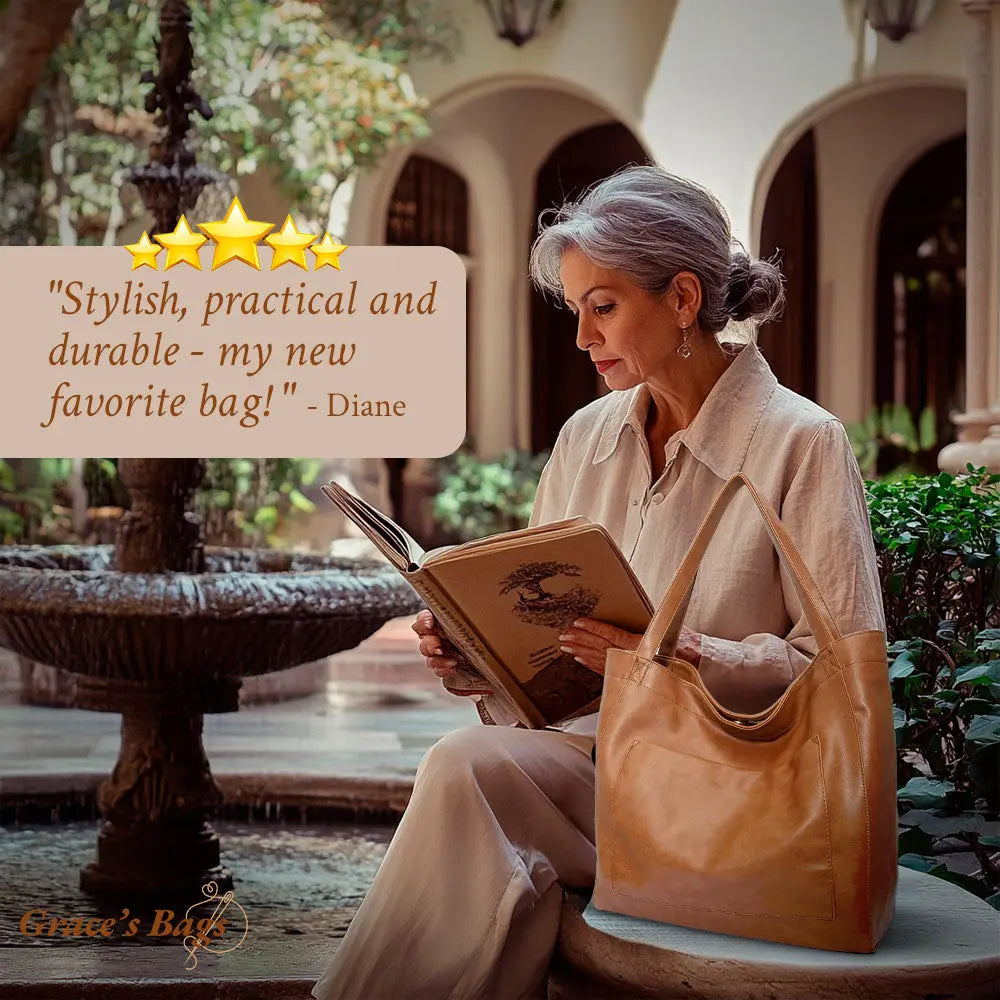 Grandezza di Lusso di Grace | Borsa a Spalla Morbida