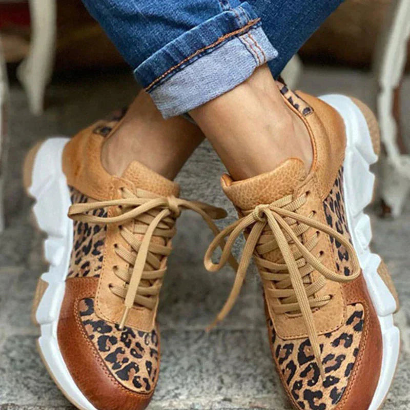 Crissa™ | Sneakers Comode Con Stampa Leopardata