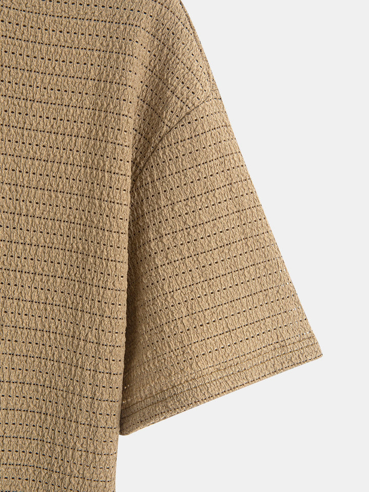 T-Shirt a Righe con Vestibilità Relax